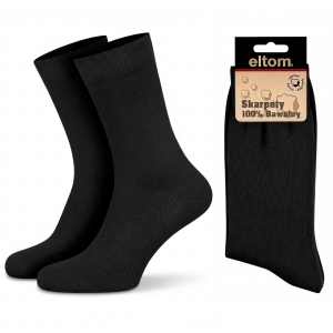 Skarpetki, skarpety męskie 100% bawełny - czarne