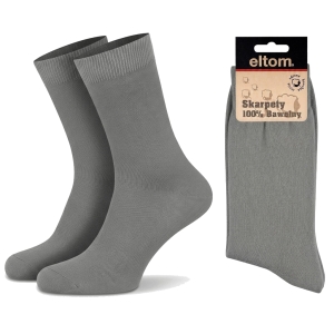 Skarpetki, skarpety męskie 100% bawełny -  szare