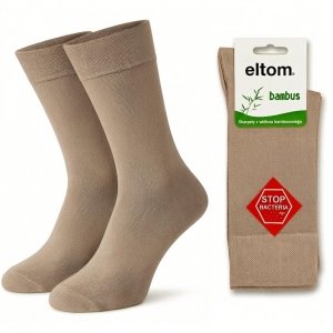 Skarpetki, skarpety bambusowe męskie - beżowe