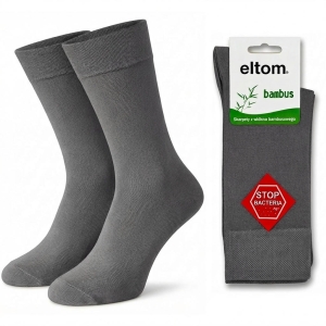 Skarpetki, skarpety bambusowe męskie - szare
