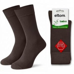 Skarpetki, skarpety bambusowe męskie - brązowe